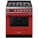 Smeg CPF30UGMR 30 inch Dual Fuel Range