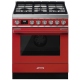Smeg 30 inch Red Dual Fuel Range (CPF30UGMR)