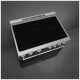 Smeg 36 inch Black Induction Range (SPR36UIMAN)