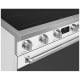 Smeg 36 inch White Induction Range (SPR36UIMMW)