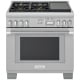 Thermador 36 inch Stainless Steel Dual Fuel Range (PRD364WIGC)