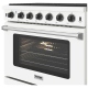 Thor Kitchen 36 inch White Gas Range (LRG3601UW)