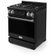 Thor Kitchen Gordon Ramsay 30 inch Black Gas Range (RSG30B-SS)