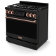 Thor Kitchen Gordon Ramsay 36 inch Black Propane Gas Range (RSG36BLP-RSG)