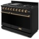 Thor Kitchen Gordon Ramsay 48 inch Black Gas Range (RSG48EB-BRZ)