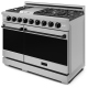 Thor Kitchen Gordon Ramsay 48 inch Stainless Steel Propane Gas Range (RSG48ELP-BLK)