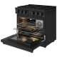 Thor Kitchen 36 inch Black Gas Range (ARG36B)