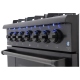 Thor Kitchen 36 inch Black Stainless Steel Gas Range (HRG3618BS)