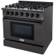 Thor Kitchen HRG3618U-BS 36 inch Range
