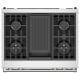 Thor Kitchen 36 inch Stainless Steel Dual Fuel Range (XRD36E)