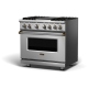 Viking CVDR5366BSS 36 inch Dual Fuel Range