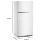 Amana 28 inch 14.3 cu. ft. Top Freezer Refrigerator (ARTX2314TW)