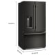 KitchenAid 36 inch 23.1 cu. ft. Refrigerator (KRFC536SBE)