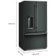 KitchenAid KRFC536SJP 36 inch 23.1 cu. ft. Refrigerator