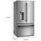 KitchenAid 36 inch 23.1 cu. ft. Refrigerator (KRFC536SPS)