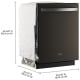 Lave-vaisselle Inox noir Whirlpool (WDTS8024SV)