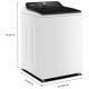 Laveuse Whirlpool WTW8509TW 6.1 pi. cu.