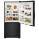 Whirlpool 30 inch 18.5 cu. ft. Black Bottom Freezer Refrigerator (WRB119WFBB)