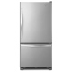 Whirlpool 30 inch 18.5 cu. ft. Stainless Steel Bottom Freezer Refrigerator (WRB329RFBM)