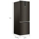 Whirlpool 24 inch 12.7 cu. ft. Black Stainless Steel Bottom Freezer Refrigerator (WRB543CMJV)