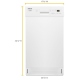 Whirlpool Dishwasher (WDF518SAHW)