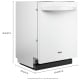Whirlpool White Dishwasher (WDT550SAPW)