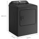 Sécheuse Whirlpool YWED6150PB 7 pi. cu. Avec conduit d'évacuation