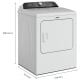 Whirlpool 7 cu. ft. Vented Electric Dryer (YWED6150PW)