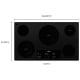 Whirlpool 36 inch Black Electric Cooktop (WCE97US6KB)
