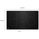 Surface de cuisson à induction Whirlpool WCIT7536SB 36 pouce