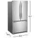 Whirlpool WRF535SMHZ 36 inch 25.2 cu. ft. Refrigerator