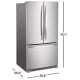 Whirlpool WRF535SWHZ 36 inch 25.2 cu. ft. Refrigerator