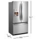 Whirlpool WRF550CDHZ 36 inch 19.72 cu. ft. French Door Refrigerator