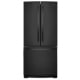 Whirlpool 30 inch 19.7 cu. ft. Black French Door Refrigerator (WRF560SFHB)