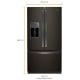 Whirlpool 36 inch 26.8 cu. ft. Refrigerator (WRF757SDHV)