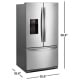 Whirlpool WRF757SDHZ 36 inch 26.8 cu. ft. Refrigerator