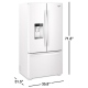 Whirlpool WRF954CIHW 36 inch 24 cu. ft. French Door Refrigerator
