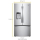 Whirlpool WRF974CIHZ 36 inch 24 cu. ft. French Door Refrigerator