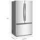 Whirlpool WRFC3036RZ 36 inch 24 cu. ft. Refrigerator