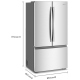 Whirlpool WRFC3036RZ 36 inch 24 cu. ft. Refrigerator