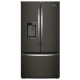 Whirlpool 36 inch 23.8 cu. ft. Black Stainless Steel French Door Refrigerator (WRFC9636RV)