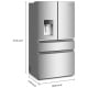 Whirlpool WRMC7036RZ 36 inch 22 cu. ft. French Door Refrigerator