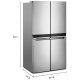 Whirlpool 36 inch 19.4 cu. ft. Refrigerator (WRQA59CNKZ)