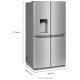 Whirlpool 36 inch 19.14 cu. ft. French Door Refrigerator (WRQC7836RZ)