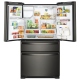 Whirlpool 36 inch 24.5 cu. ft. Black Stainless Steel French Door Refrigerator (WRX735SDHV)