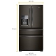 Whirlpool 36 inch 24.5 cu. ft. Refrigerator (WRX735SDHV)