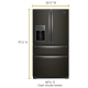 Whirlpool 36 inch 26.2 cu. ft. Refrigerator (WRX986SIHV)