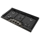 Whirlpool 36 inch Black Stainless Steel Gas Cooktop (WCG55US6HV)
