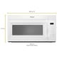 Whirlpool White Over the Range Microwave (YWMH31017HW)