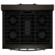 Cuisinière à Gaz Inox noir Whirlpool (WFGS5730SV)